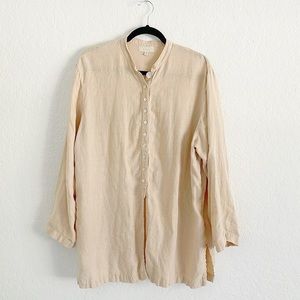 J Jill Linen Button Shirt Size 1X